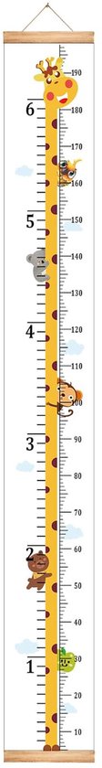 Prénatal Regenboog Houten Groeimeter voor Kinderkamer - Wit - Tot 150