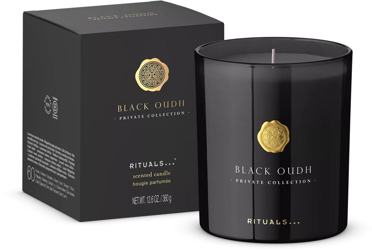 Rituals - Black Oudh - Candle 360 gram - Kaars 360 gram