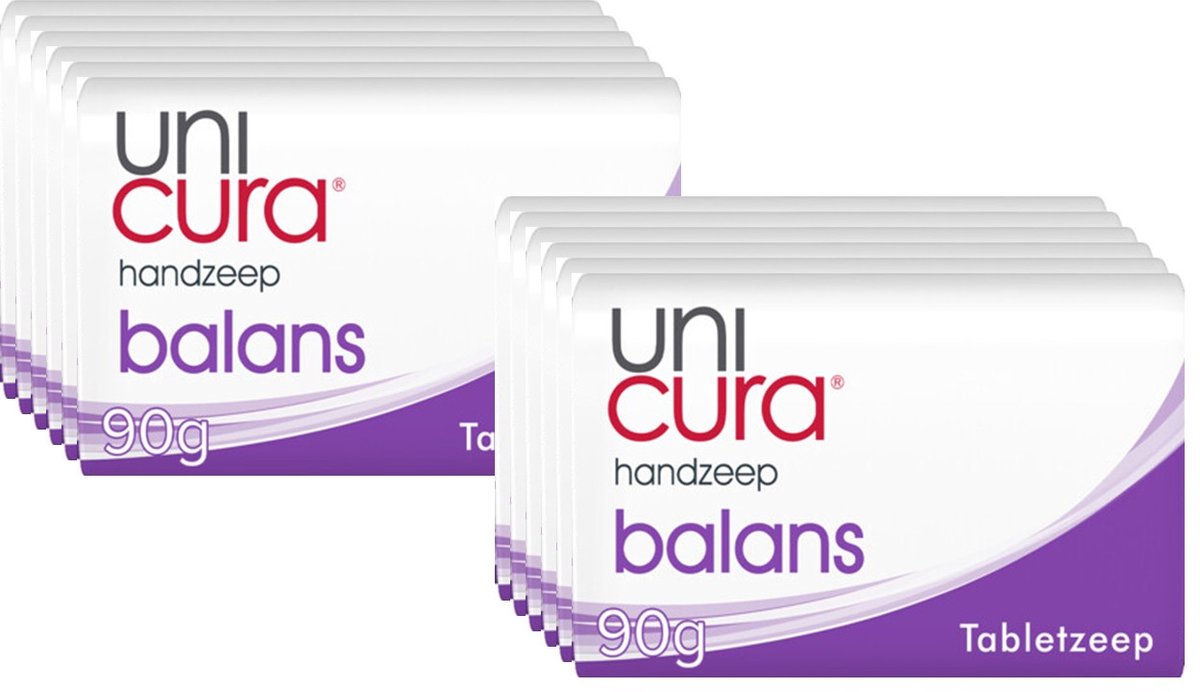 Bol.com Unicura Balance Zeeptablet - Anti-bacterieel -12 x 90 Gram Voordeelverpakking aanbieding