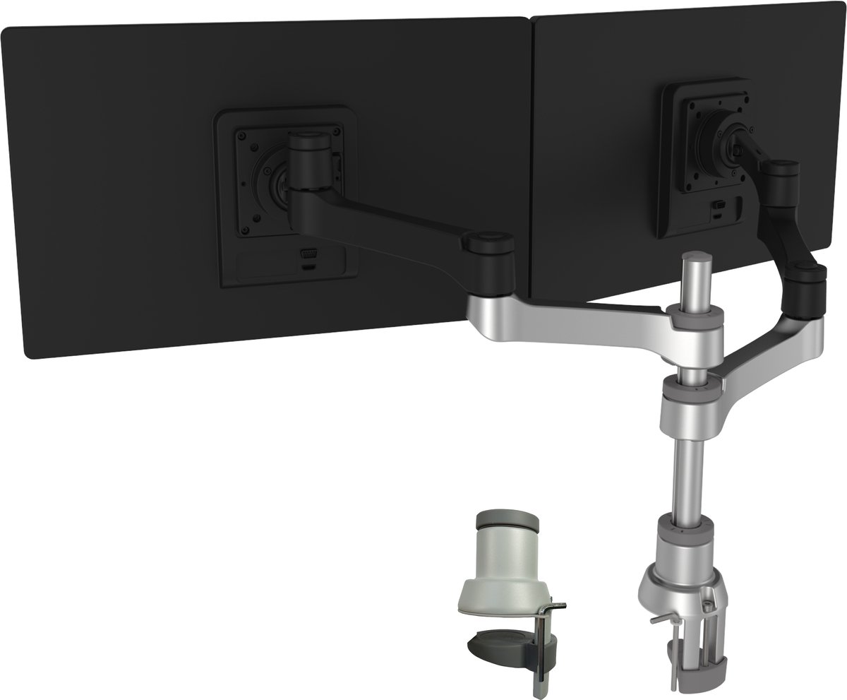 R-Go Zepher 4 C2 Circulaire Dubbele Monitorarm Bureaubevestiging, 0-8 kg
