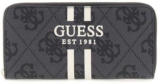 GUESS Laurel damesportemonnee, grote ritssluiting, clutch, eenheidsmaat, Kolen Logo, Eén maat : GUESS