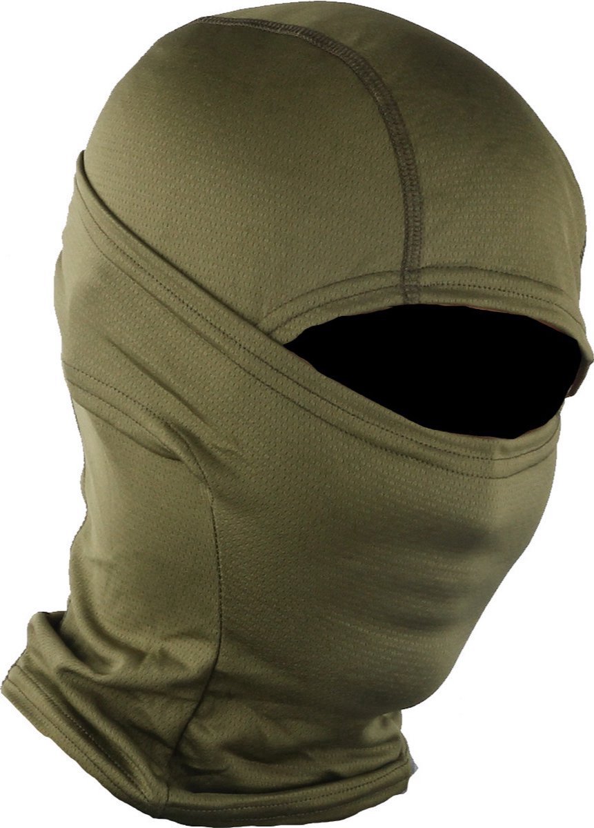 Jumada’s Balaclava Leger Facemask Tactisch Masker Isolerend & Sneldrogend Sjaal Bivakmuts Helmmuts Haarnet 45 gram Groen