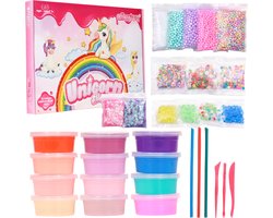 foto van Allerion Unicorn Slijm Kit – Sensorisch Speelgoed – Complete set – Inclusief Uitgebreide Handleidingen