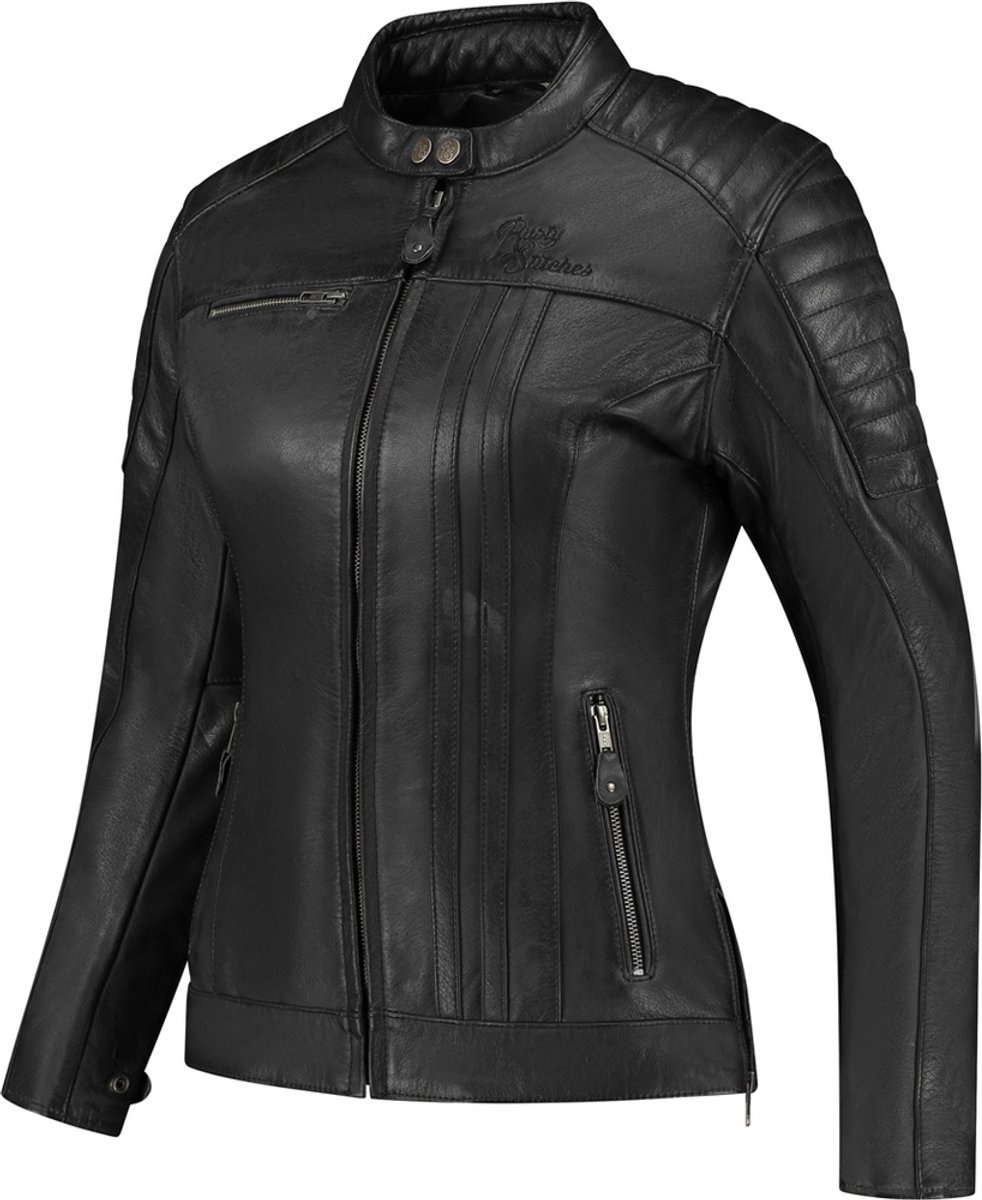 Rusty Stitches Alice Dames Motorfiets Leren Jas -