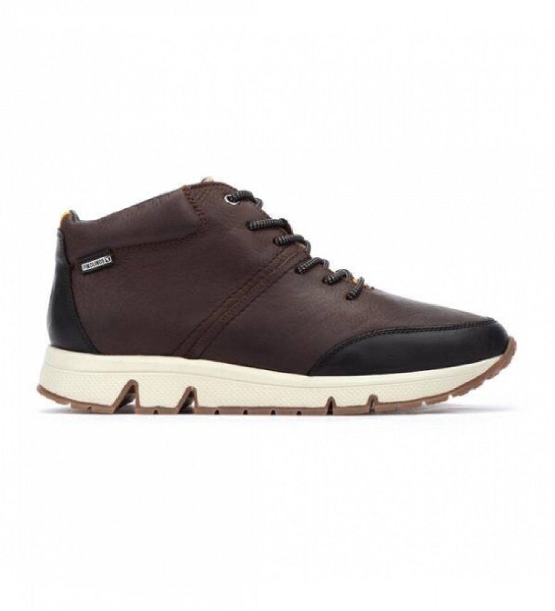 Pikolinos Ferrol M9U-8069No iep bruin lederen sport enkellaarsjes