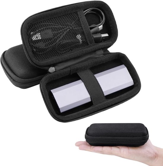 Étui rigide de protection portable - Étui de transport Power - Basics de remplacement pour batterie Power Anker Nano avec câble USB et carte SD (étui uniquement)