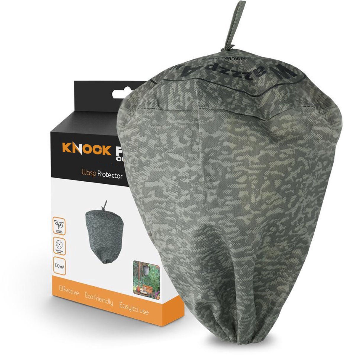 Knock Pest Control Wespen Verjager 1 stuk - Ongedierteval - 3 x 14 x 22,5 cm - Wespenverjager - Wespennest - tegen Muggen
