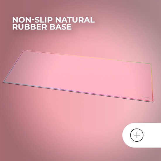 XXL Gaming Muismat met Regenboogrand - Antislip Natuurrubber en Nanotextiel — afbeelding 4