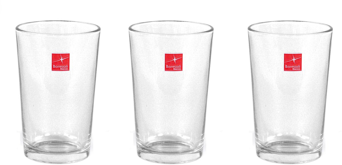 Bormioli Rocco Drinkglazen - waterglazen - set 18x stuks - glas - 200 ml - 11 cm