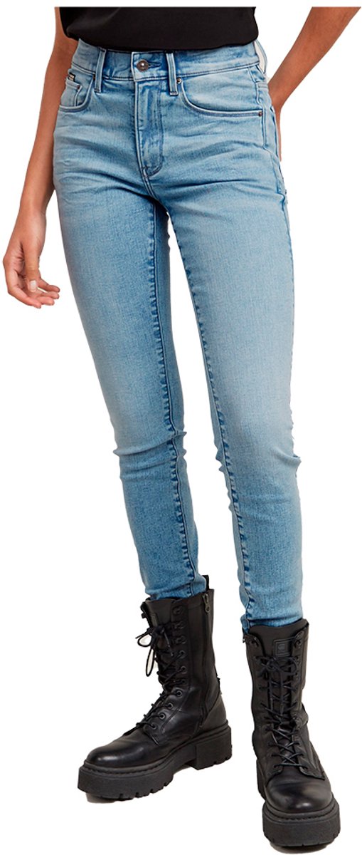 G-Star 3301 Skinny Wmn Dames Jeans Lt Aged