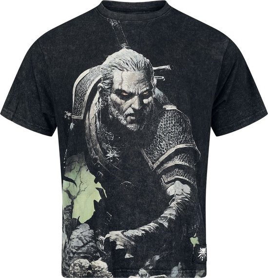 The Witcher Geralt Heren T-shirt - grijs - XXL