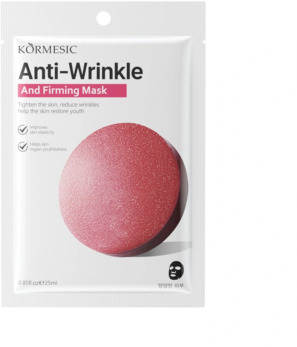 Anti-rimpel en verstevigend masker / Verstevigend anti-rimpel sheet masker voor het gezicht