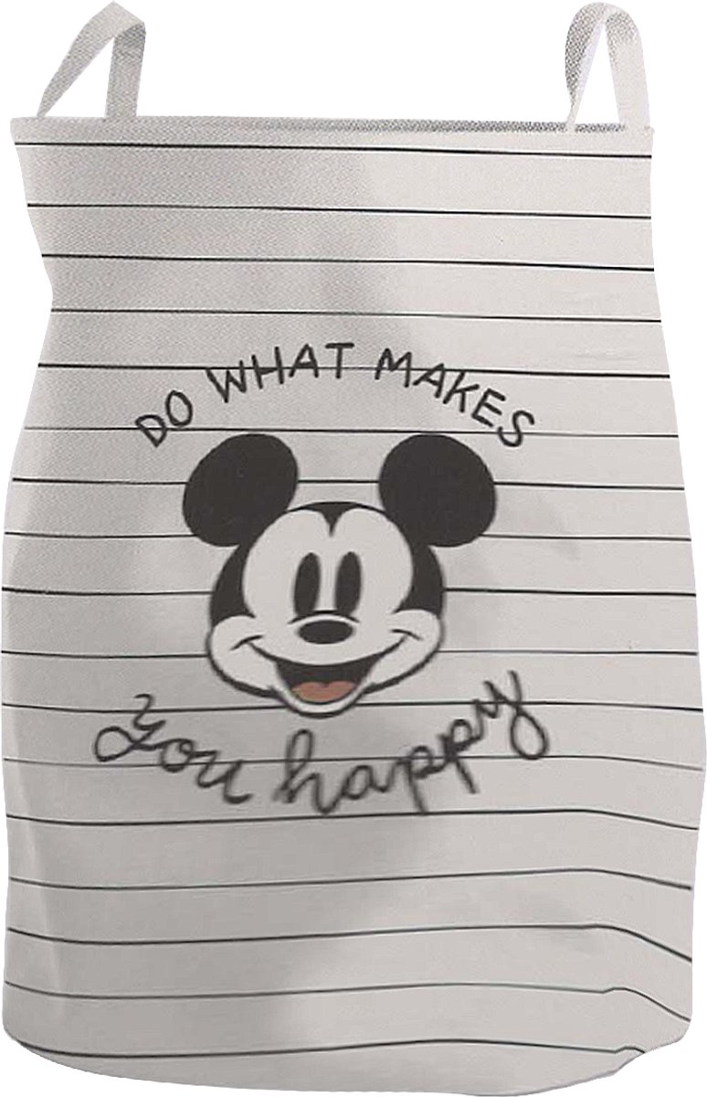 Disney Baby Mickey Mouse Opbergmand Do What Makes You Happy - One Size - 43 x 35 cm - Katoen & Polyester