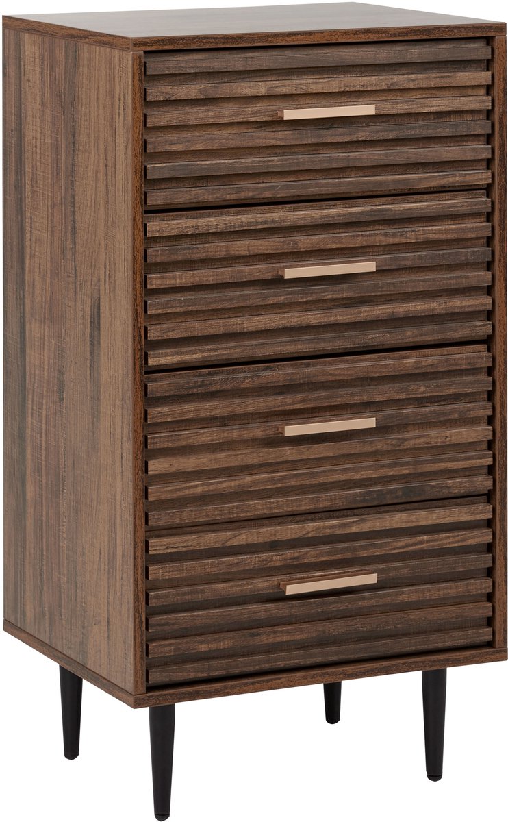 KEITH - Ladekast - Donkerhout - MDF