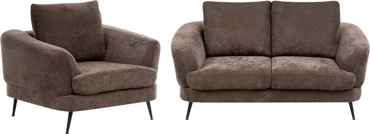 KJAER - Bankenset - Donkerbruin - Chenille