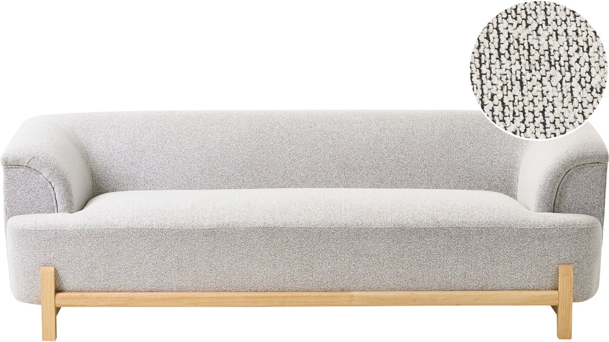 ALNOR - Driezitsbank - Lichtgrijs - Polyester