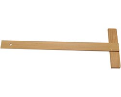 Wonday T-liniaal, 600 mm, hout