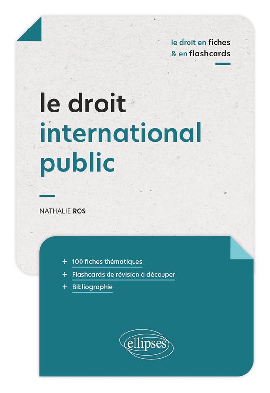 Le droit international public en fiches et en flashcards - cover