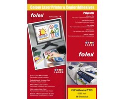 FOLEX zelfklevende laserfolie A4 wit glanzend voor kleurenlasers