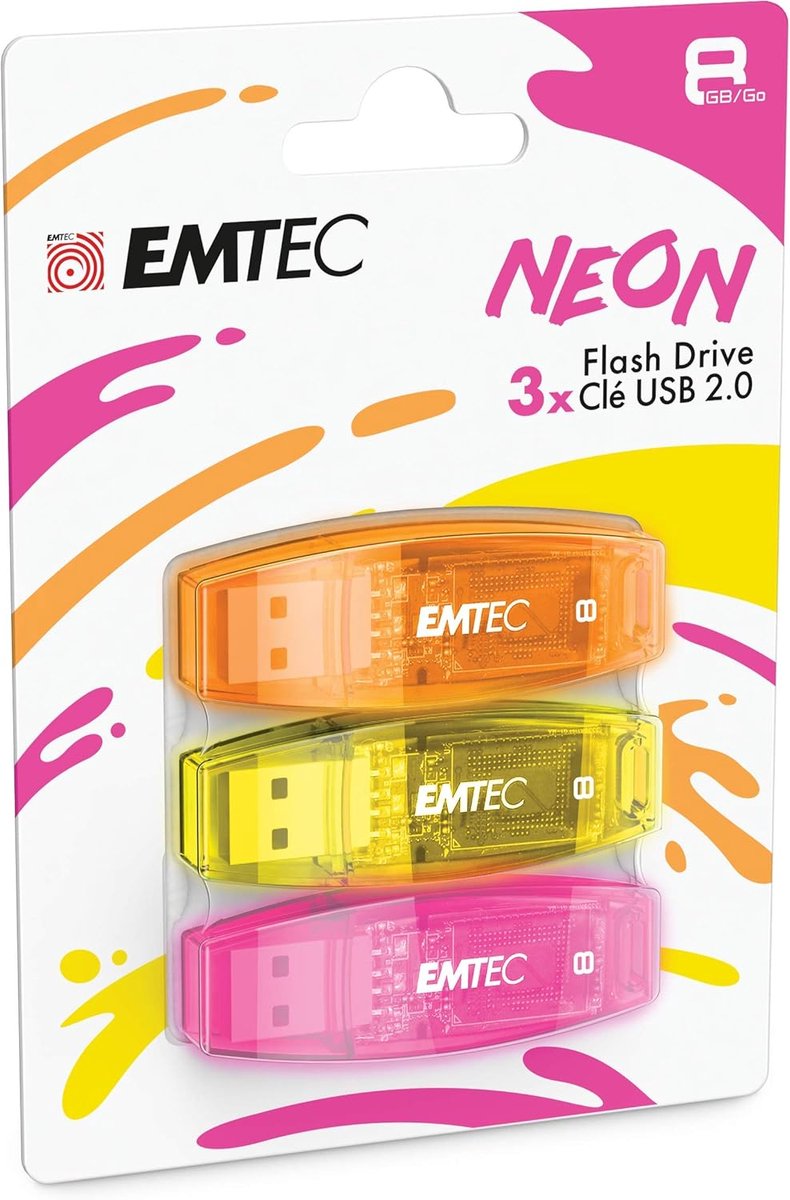 USB-stick 8 GB met snelle overdracht en brede compatibiliteit - 3 stuks