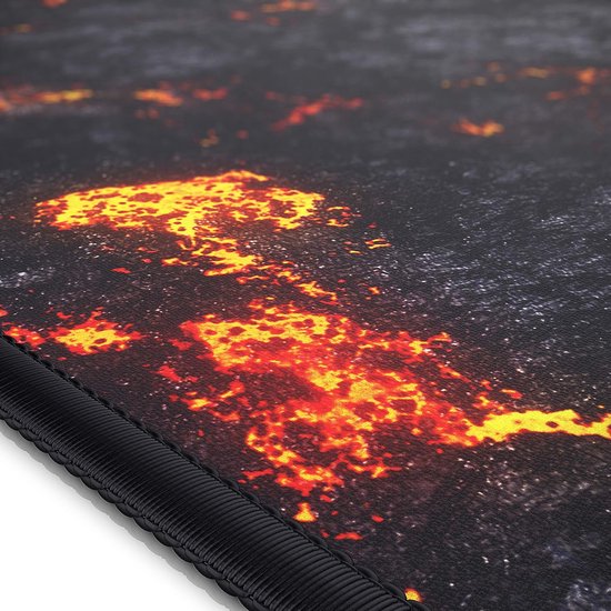 XXL Speed Gaming Muismat met Lava Motief - Groot Formaat, 900 x 400mm, Verbetert Precisie en Snelheid — afbeelding 4