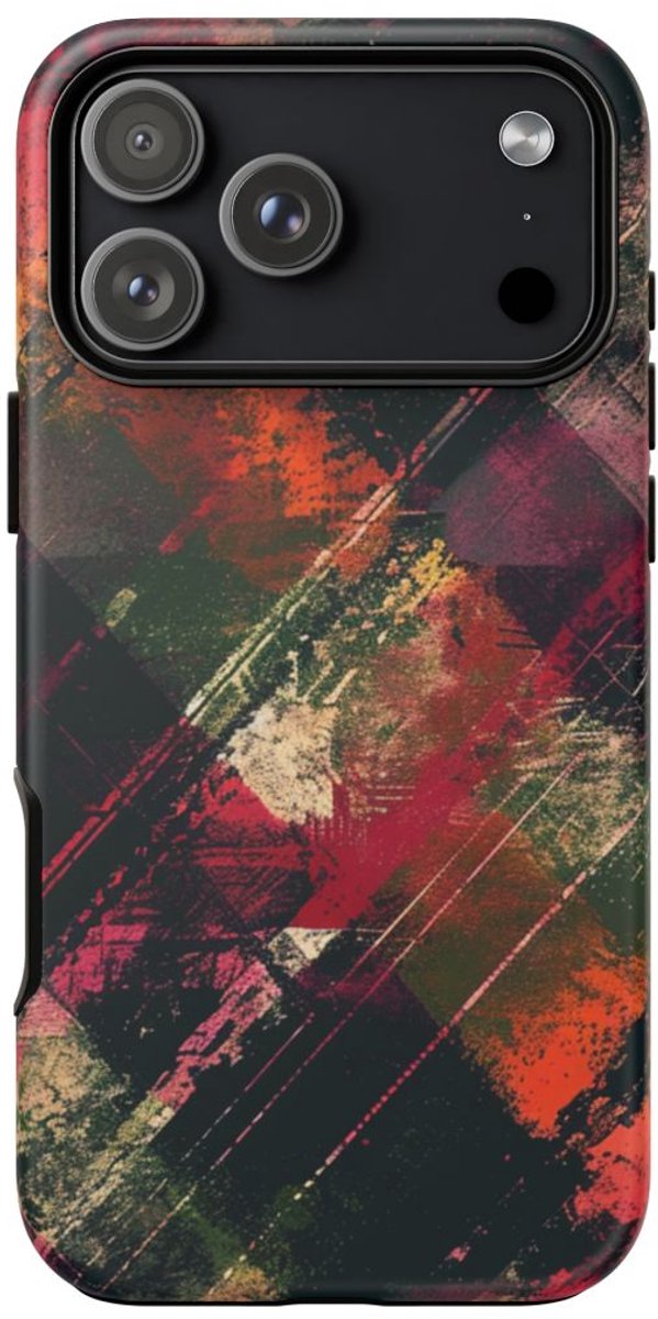 Abstract Grunge Patroon – Telefoonhoesje Geschikt voor iPhone 17 Pro Max