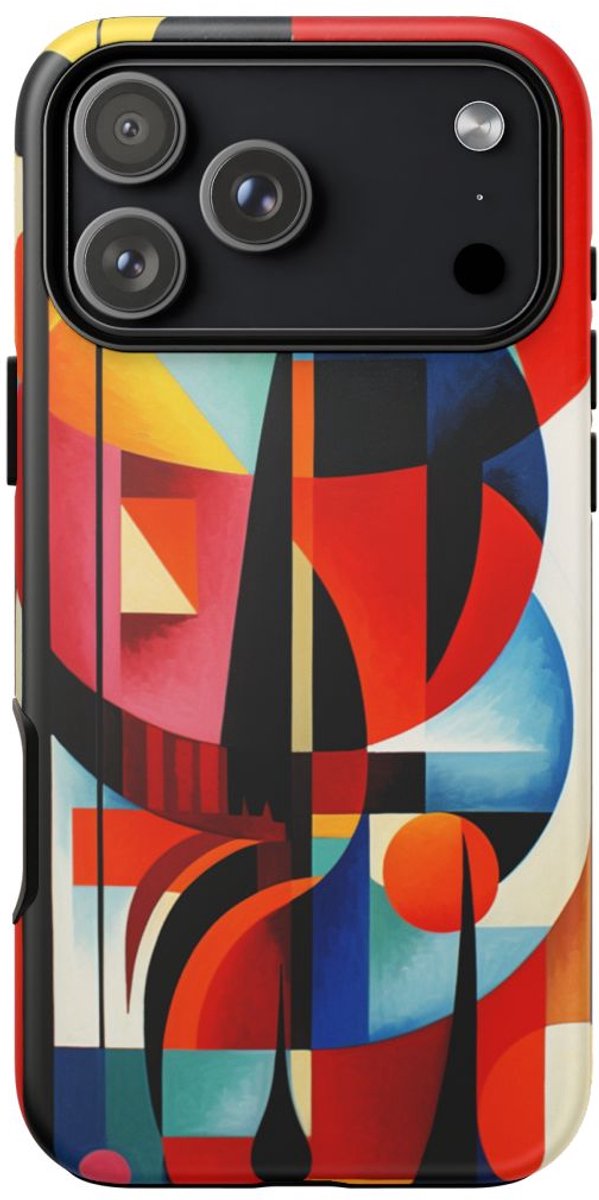 Abstracte Geometrische Compositie – Telefoonhoesje Geschikt voor iPhone 17 Pro Max