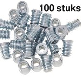 Schroefdraad moeren, inschroefmoeren 50 stuks M5 x 13mm