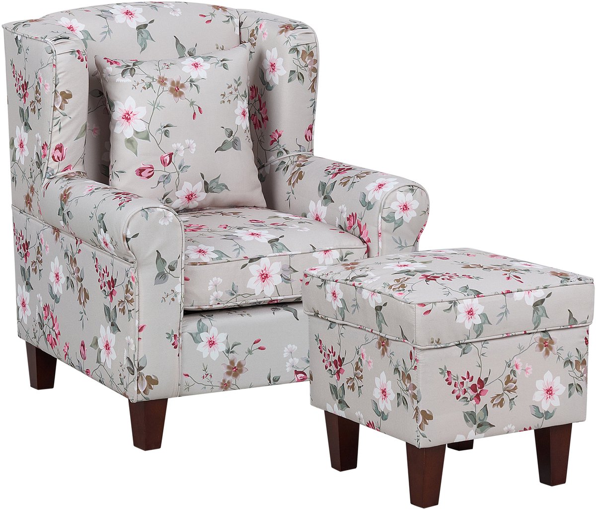 BELIANI HAMAR - Fauteuil - Lichtgrijs - Polyester