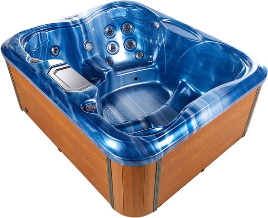 BELIANI ARCELIA - Whirlpool buitenbad - Blauw - 215 x 180 cm - BELIANI - €6.159,99