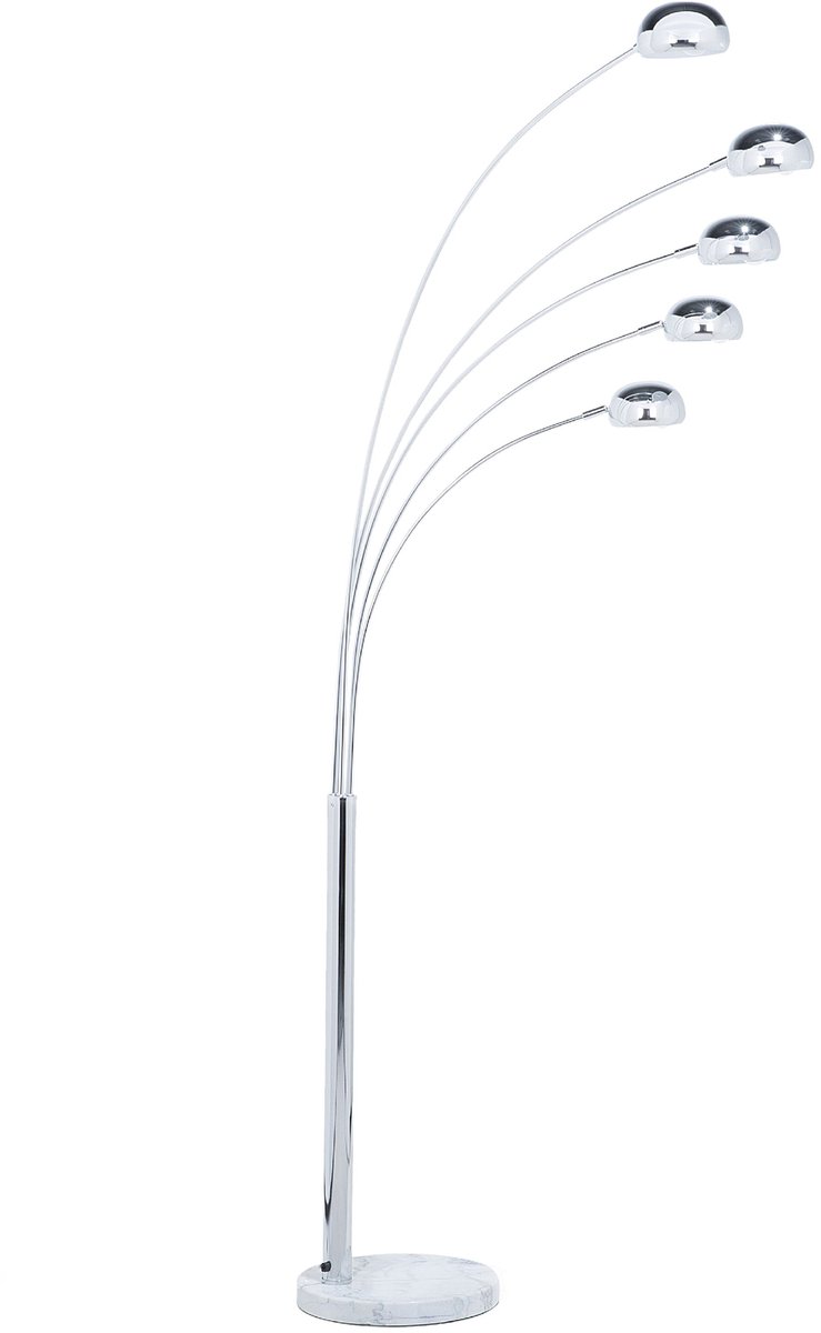 FLINDERS - Staande lamp - Zilver - Metaal