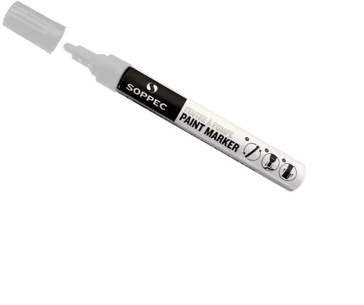 SOPPEC Verf Markeerstift Wit