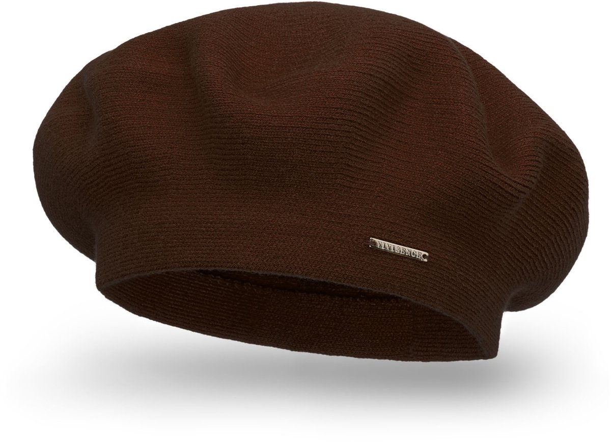 Vivisence Dames Winter Baret - Bruin - Met wolmix - One Size - Warme Gebreide Baret