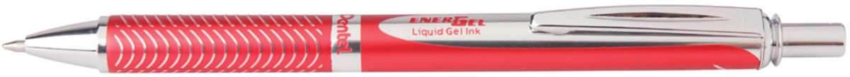 Pentel EnerGel rollerpen met drukknop BL407B zwart 0,35mm