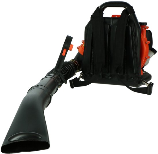 Kibani Benzine Bladblazer 42.7 cc / 1.7 pk incl. Accessoires - Luchtsnelheid 252 km/h - 1250W - Ruggedrager - Bladblazers - Gehoorbescherming - Werkhandschoenen - Veiligheidsbril van Merkloos	 — afbeelding 2