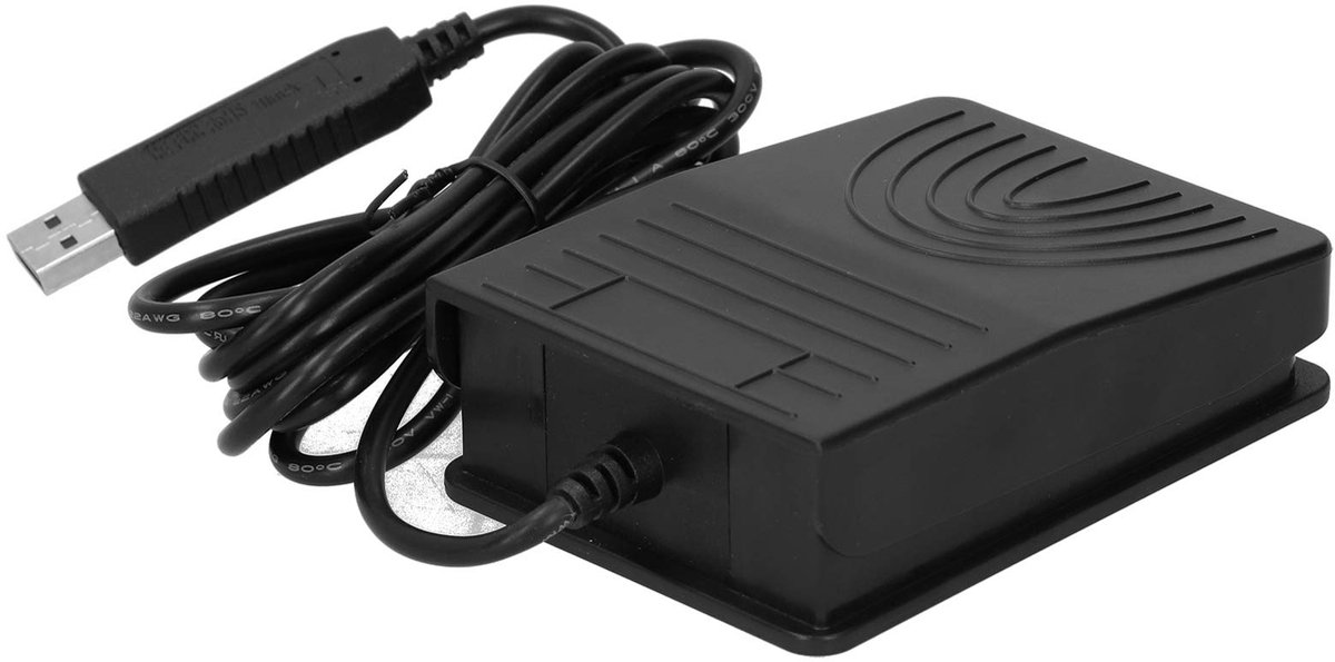 Interrupteur à pied USB Pédale de pied ABS professionnelle portable pour ordinateur