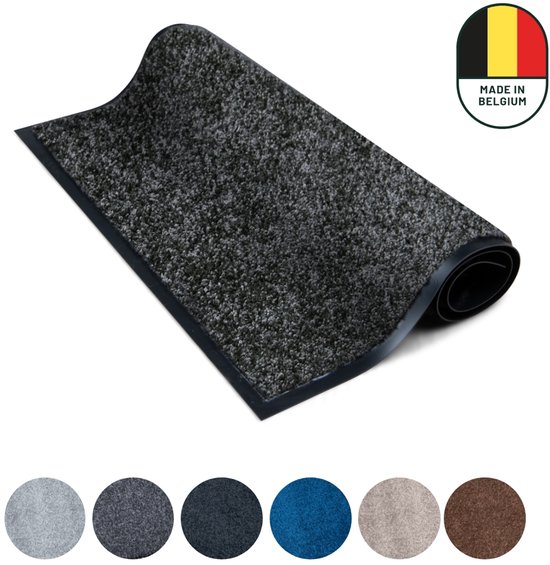 Studio M - Paillasson - Paillasson - Paillasson d'intérieur - 120X180 cm - Grijs - 7 tailles - 6 couleurs - Paillassons fabriqués en België
