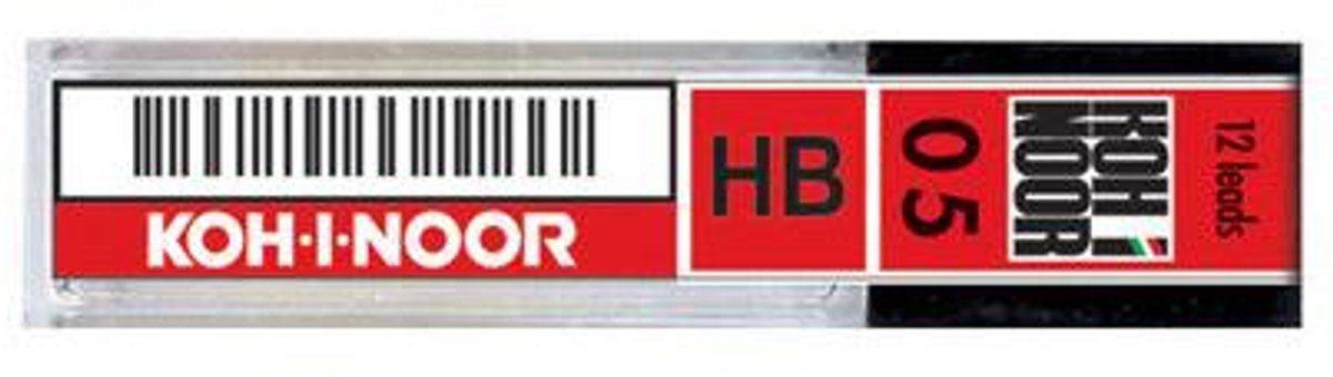 Koh I Noor Koh-I-Noor E205-HBA potloodstift HB Grijs Zwart