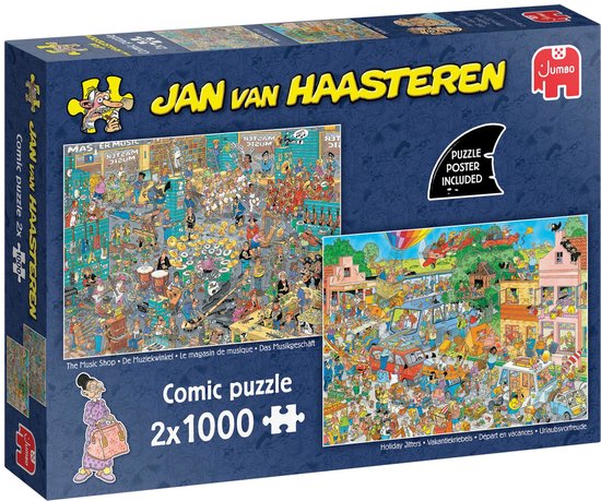 Jan van Haasteren - De Muziekwinkel & Vakantiekriebels - 2 x 1000 stukjes - Puzzel