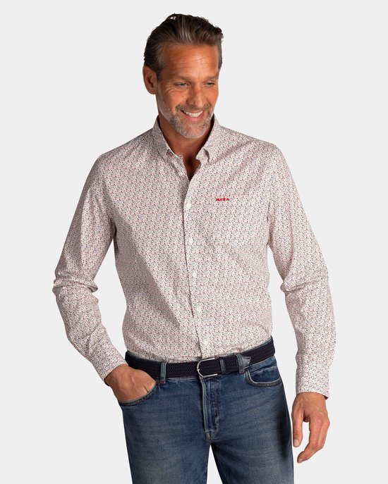 NZA - Wit katoenen overhemd stretch