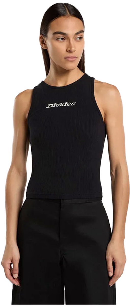 Dickies Rib Mouwloos T-shirt 2XS Vrouw Zwart