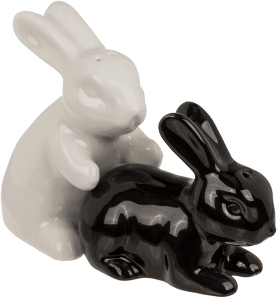 Ensemble sel et poivre Out of the Blue - Lapins - Céramique - Humour