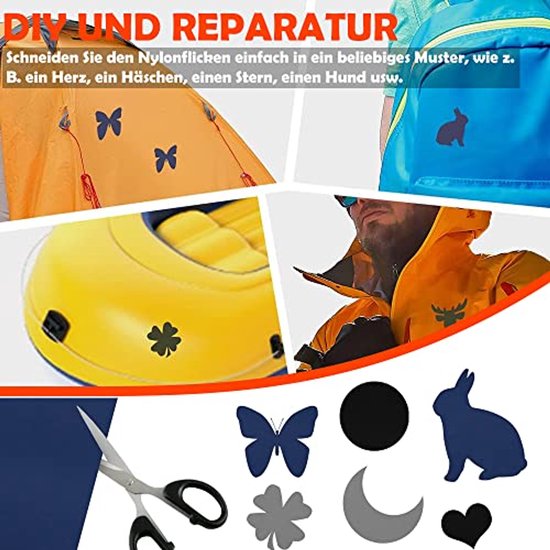Waterdichte zelfklevende nylon reparatiepatch - 40 x 200 cm voor kleding, tenten en slaapzakken — afbeelding 3