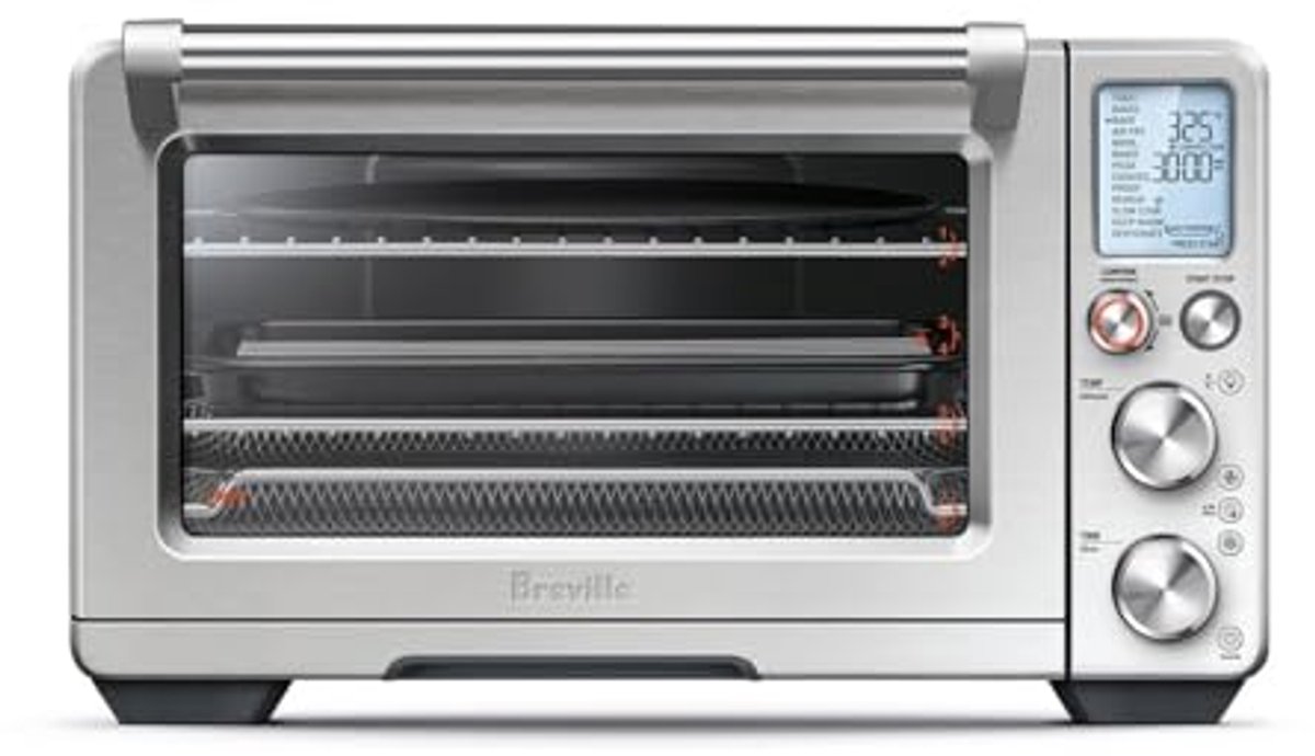 Slimme Airfryer Oven met Roestvrijstalen Afwerking -