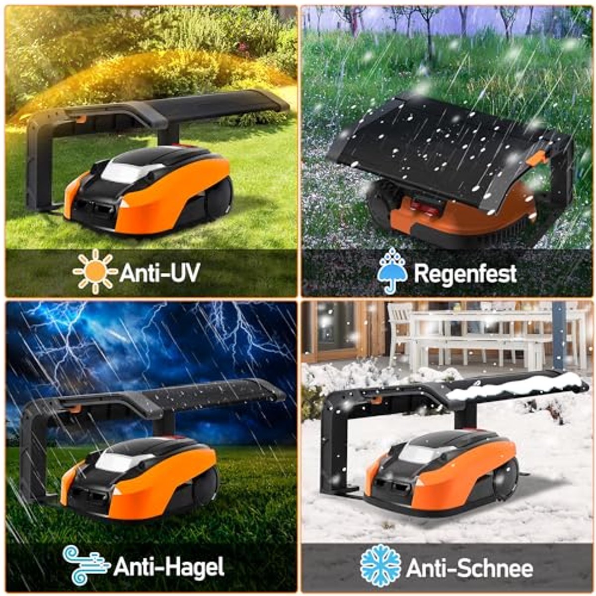 Inklapbare Overkapping Robotmaaier Weerbestendig - afbeelding 2