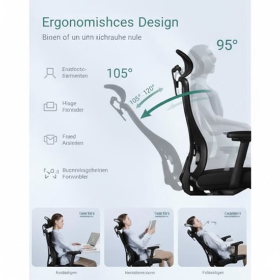 Ergonomische - Kinder - Draaibaar Vergaderstoelen