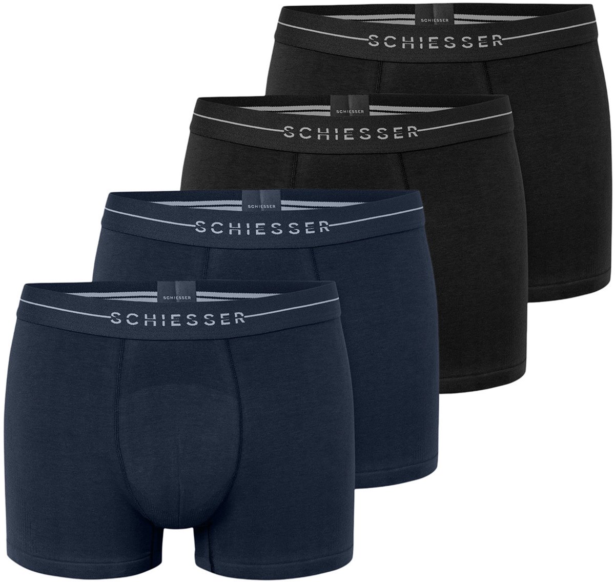 Schiesser Heren retro short / pant 4 pack Cotton Flex