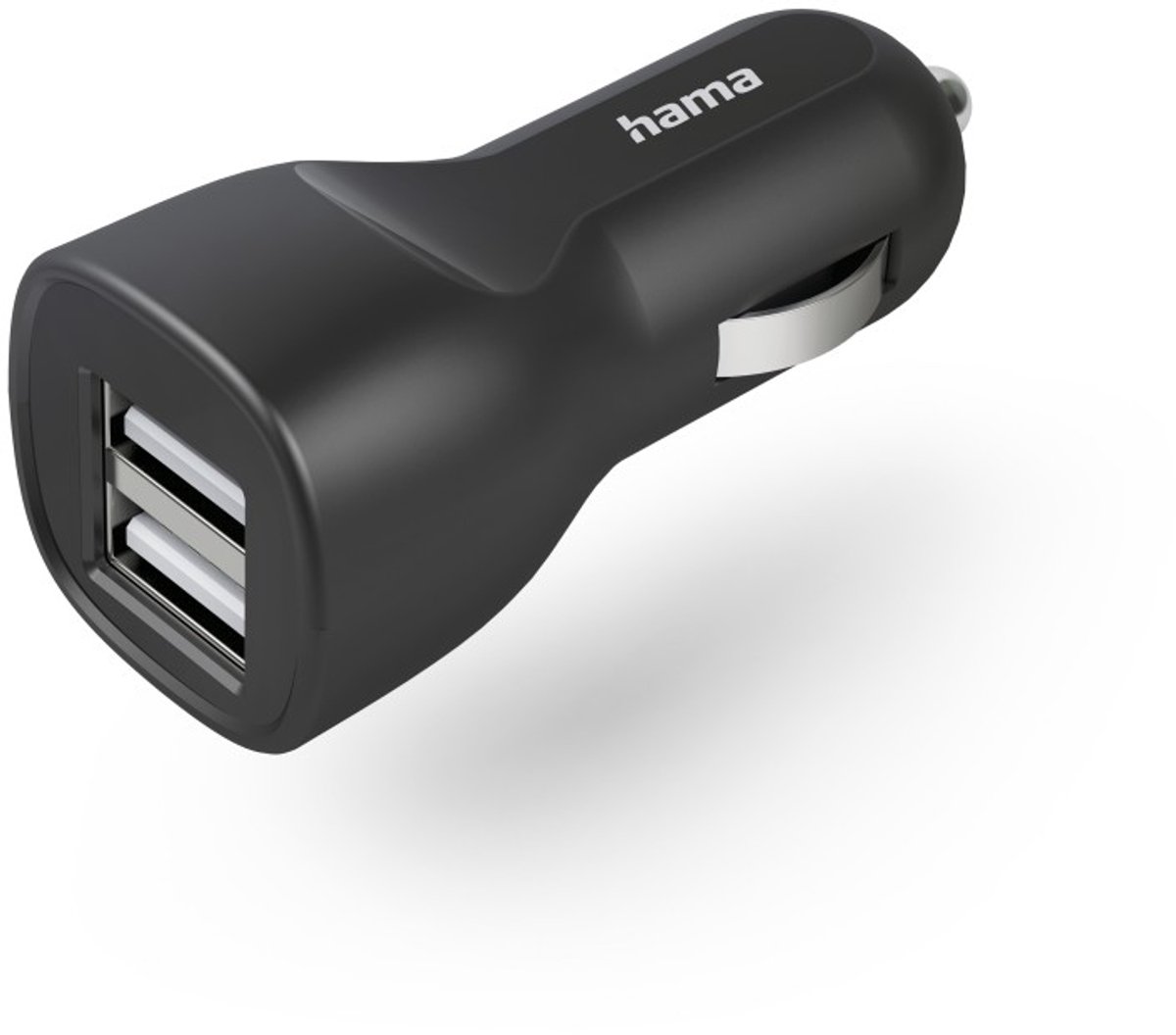 Hama Autolader - 2x USB-A poort - 12W - auto oplader usb a - Geschikt voor Smartphone en Tablet - Zwart
