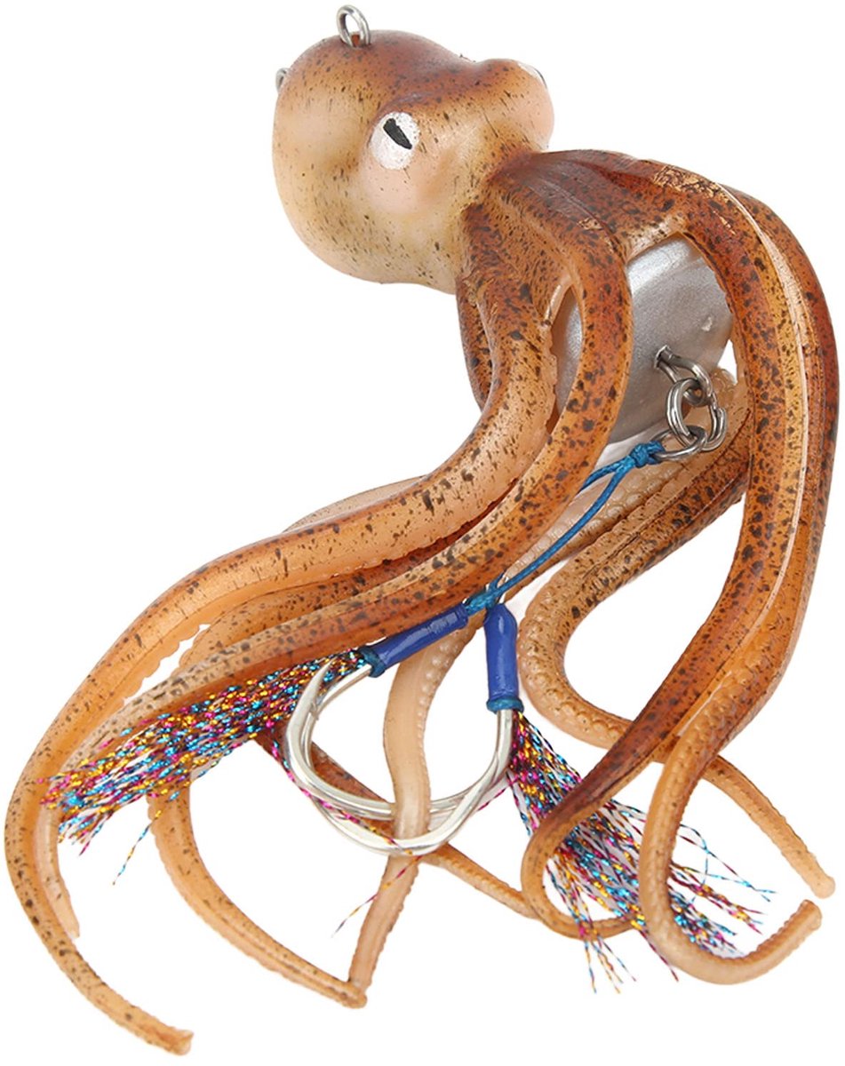 Octopus Lures, Lifelike Artificial Inkjet Sailing Ship Fishing Bait for Fisherman