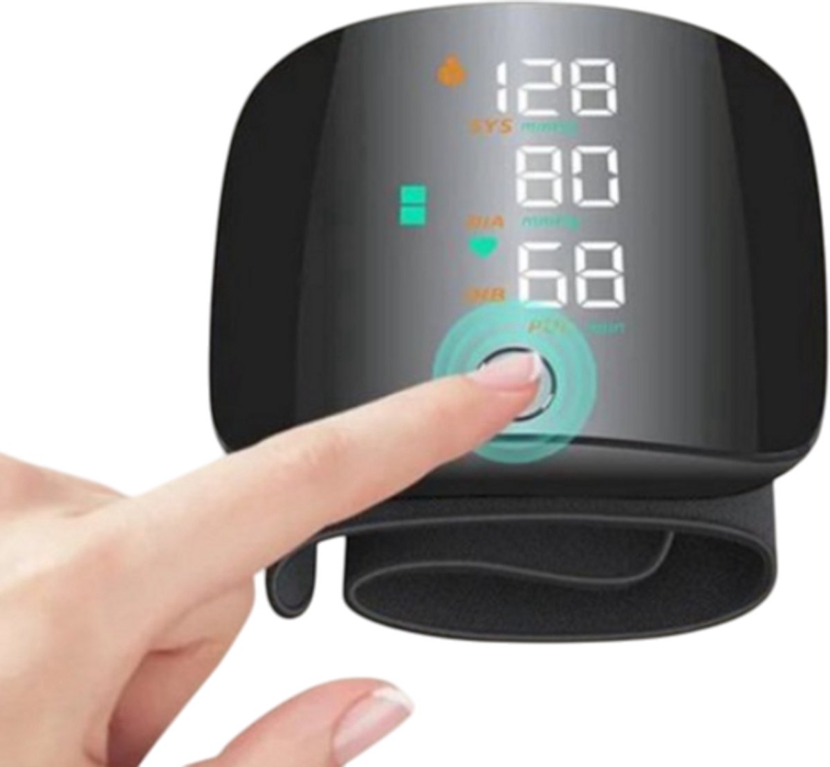 Digitale LED Polsbloeddrukmeter met Oplaadbare Batterij – Nauwkeurige Bloeddrukmeter en Hartslagmeter met Engelse Spraakfunctie – Automatische Bloeddrukmeter voor Thuisgebruik